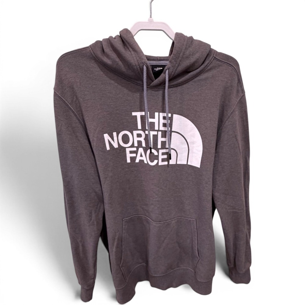 The North Face Mens Gray Graphic Logo Pullover Hoodie XL Regular Sweatshirt